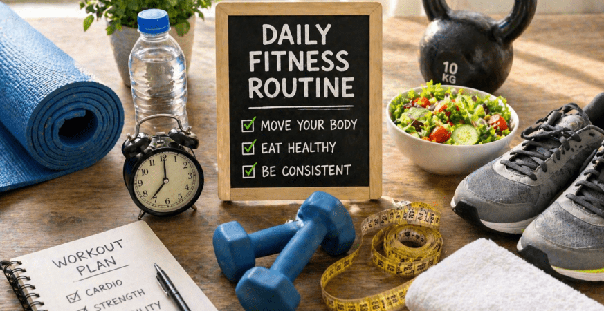 daily fitness routine in the United States