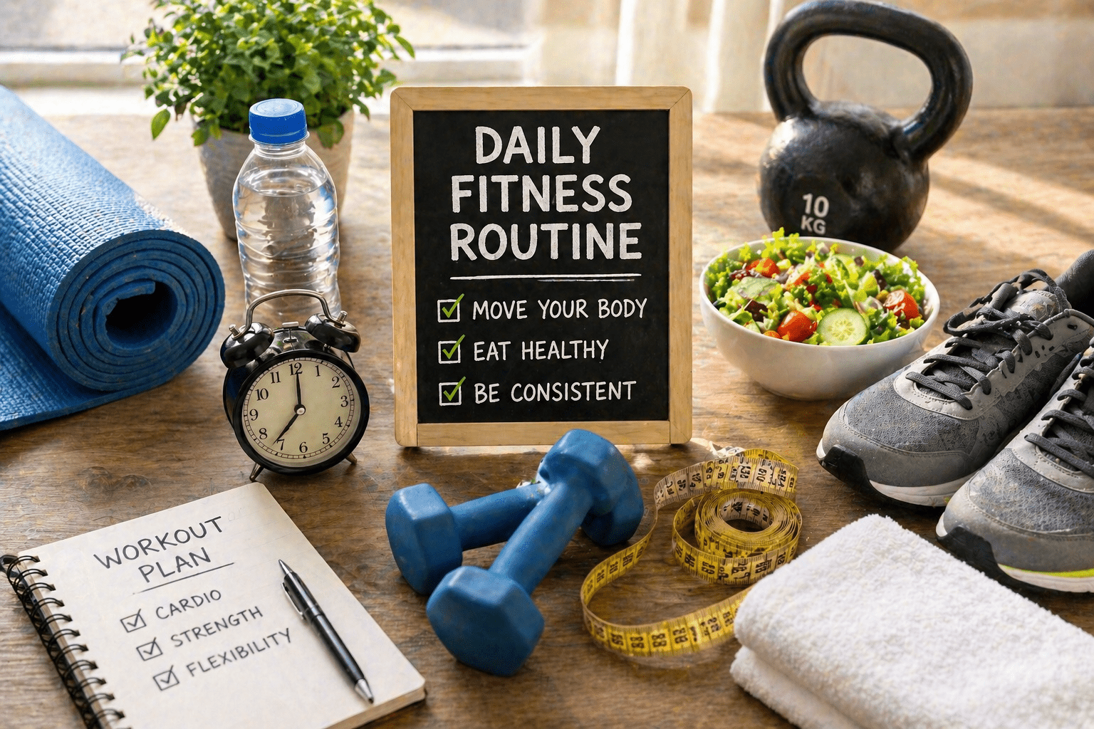 daily fitness routine in the United States